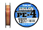 Плетёный шнур Sunline SIGLON PEx4 #0.8/12lb 150m Multi Color Плетёный шнур Sunline SIGLON PEx4 #0.8/12lb 150m Multi Color