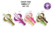 Приманка силиконовая Crazy Fish Nimble 2' 50-50-M109-6-F