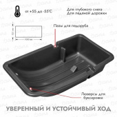 Сани С-3/1 COMBO (1000х520х260) с люверсами
