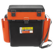Ящик рыболовный зимний Helios FISH BOX 19л двухсекционный 39.5x25.5x38см