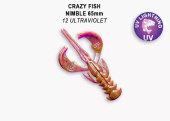 Приманка силиконовая Crazy Fish  Nimble 2.5" 44-65-12-6