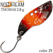 Блесна колеблющаяся NORSTREAM THOMAS 2,8 г код цв. 25