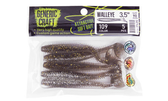 Мягкая приманка Generic Craft Walleye 3,5in, 9см, цв.109