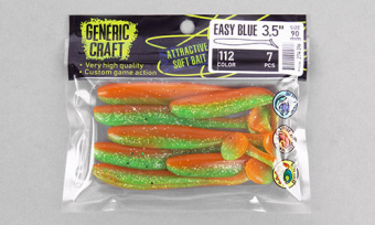 Мягкая приманка Generic Craft Easy blue 3,5in, 9см, цв.112