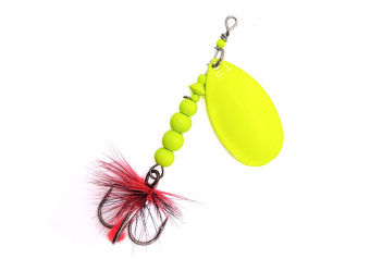 Блесна Mottomo Fire Blade #4 17g Fluo