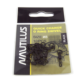 Быстросъемный вертлюг с кольцом Nautilus Quick Change O Ring Swivel # 8 Быстросъемный вертлюг с кольцом Nautilus Quick Change O Ring Swivel # 8