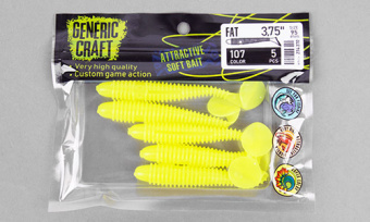 Мягкая приманка Generic Craft Fat 3,75in, 9,5см, цв.107