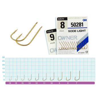 Крючки Owner SODE LIGHT сер. 50281 №10 (14шт)