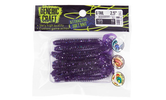 Мягкая приманка Generic Craft G-tail 2,5in, 6,5см, цв.105