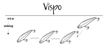 Воблер Mottomo Vispo 75S 18,5g Dark Perch