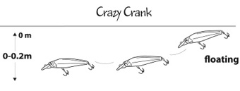 Воблер Mottomo Crazy Crank 40F 4,2g Clear Bug