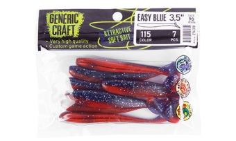 Мягкая приманка Generic Craft Easy blue 3,5in, 9см, цв.115