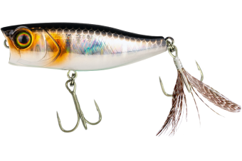 Воблер JACKALL Chubby Popper 42 mm цв. hl silver & black