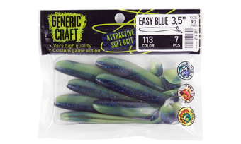 Мягкая приманка Generic Craft Easy blue 3,5in, 9см, цв.113