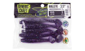 Мягкая приманка Generic Craft Walleye 3,5in, 9см, цв.105