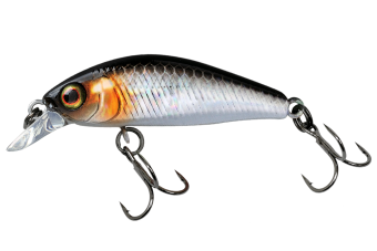 Воблер JACKALL Chubby Minnow 35 цв. hl Silver & black Воблер JACKALL Chubby Minnow 35 цв. hl Silver & black
