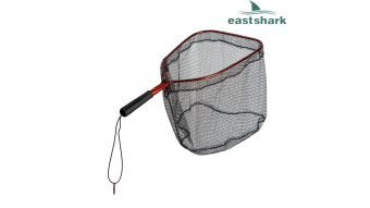 Подсак EastShark бортовой квадрат прорезиненный красный