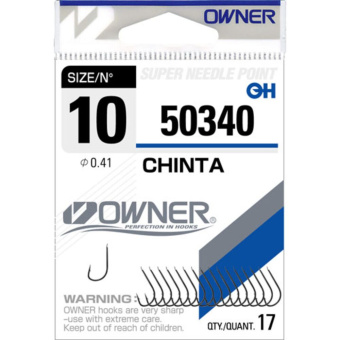 Крючки Owner CHINTA сер. 50340 №12 (17шт) Крючки Owner CHINTA сер. 50340 №12 (17шт)