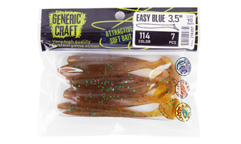Мягкая приманка Generic Craft Easy blue 3,5in, 9см, цв.114