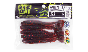 Мягкая приманка Generic Craft Walleye 3,5in, 9см, цв.106