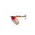 Блесна вращающаяся Norstream Aero Spinner №0  2,5гр, цв. silver/red