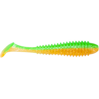 Виброхвост NORSTREAM Tubby Daddy 5.5" (4 шт.) цв. 02 Green-Orange
