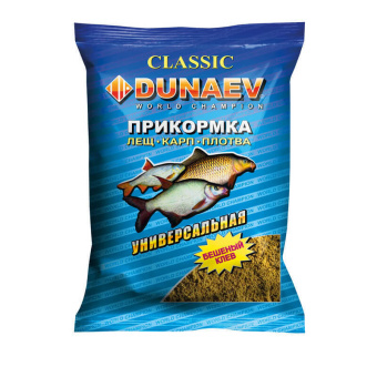 Прикормка "DUNAEV КЛАССИКА" 0.9кг Универсальная Прикормка "DUNAEV КЛАССИКА" 0.9кг Универсальная