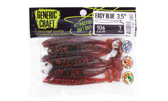 Мягкая приманка Generic Craft Easy blue 3,5in, 9см, цв.106