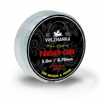 Volzhanka Feeder Gum фидерная резина 0.7мм/5м цв. прозрачный Volzhanka Feeder Gum фидерная резина 0.7мм/5м цв. прозрачный