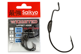 Крючки Saikyo BS-2333 Weighted BN №3/0 (5 шт) Крючки Saikyo BS-2333 Weighted BN №3/0 (5 шт)