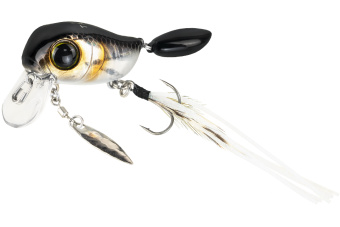 Воблер Jackall Micro Tappy цв. hl silver & black