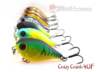 Воблер Mottomo Crazy Crank 40F 4,2g Clear Bug