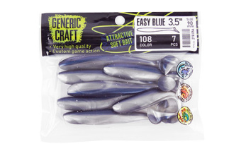 Мягкая приманка Generic Craft Easy blue 3,5in, 9см, цв.108