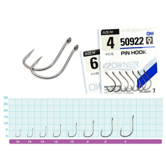 Крючки Owner PIN HOOK сер. 50922 №14 (12шт) Крючки Owner PIN HOOK сер. 50922 №14 (12шт)