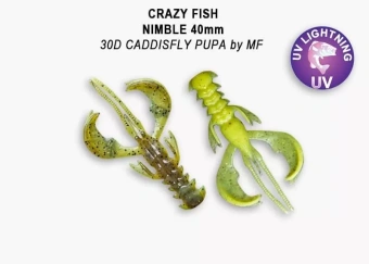 Приманка силиконовая Crazy Fish  Nimble 2.5" 44-65-30d-6