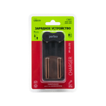 Зарядное устройство Perfeo для аккум. Li-Ion 18650, 5В, 2 слота
