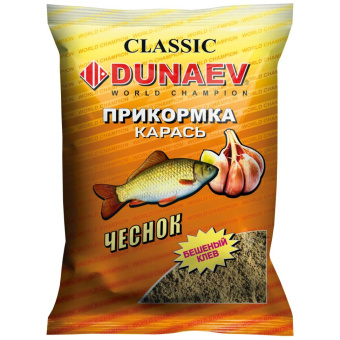Прикормка "DUNAEV КЛАССИКА" 0.9кг Карась Чеснок Зеленая