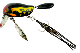 Воблер Jackall Micro Tappy цв. makkuro dokugaeru