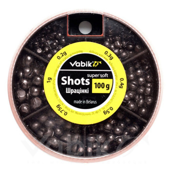 Набор грузил для поплавочной оснастки Vabik 70gr